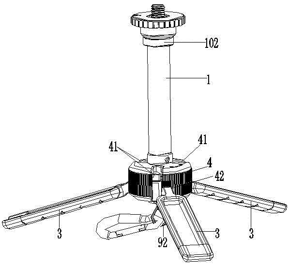 Supporting device capable of being fast folded and unfolded