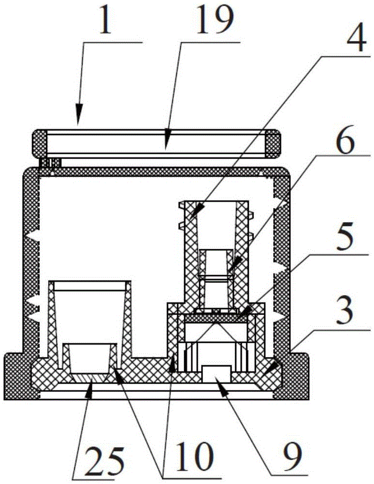 A combined sealing cap for needle-free infusion