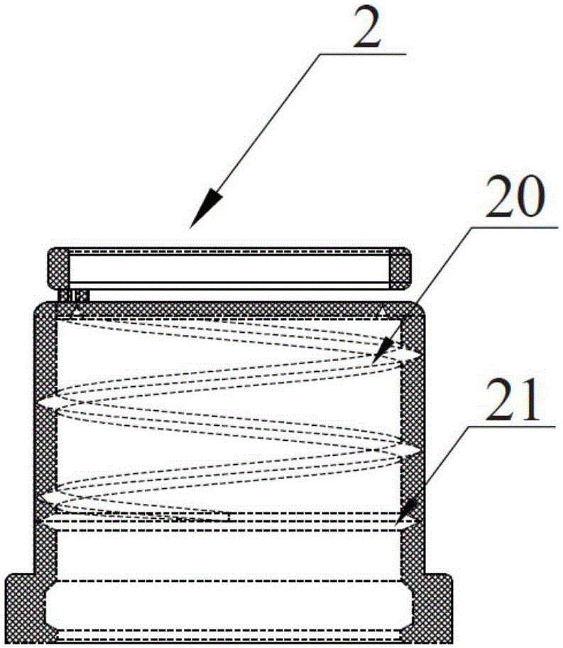 A combined sealing cap for needle-free infusion