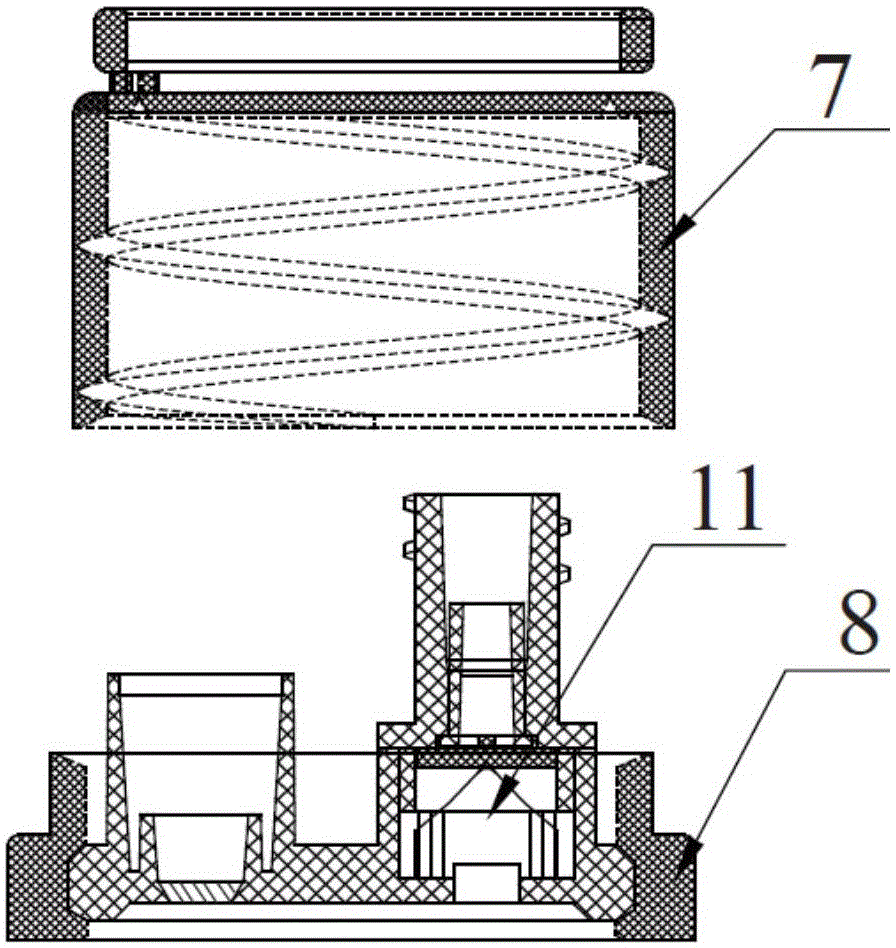 A combined sealing cap for needle-free infusion