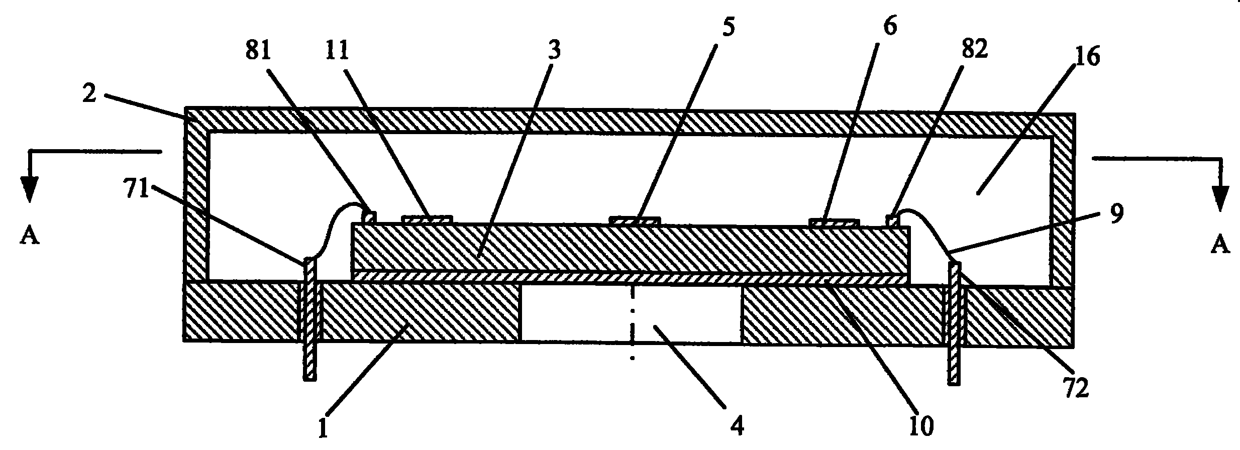 Acoustic surface wave pressure sensor and acoustic surface wave temperature sensor