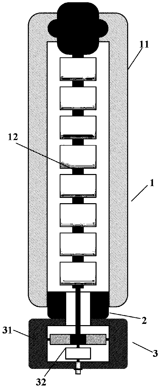 Internal contact type capacitive voltage divider for GIS