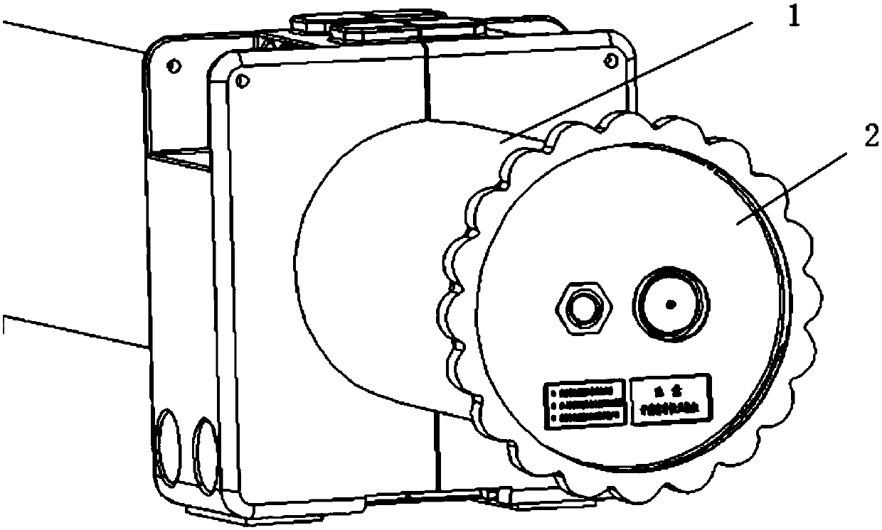 Rotary type rapid opening sealing structure