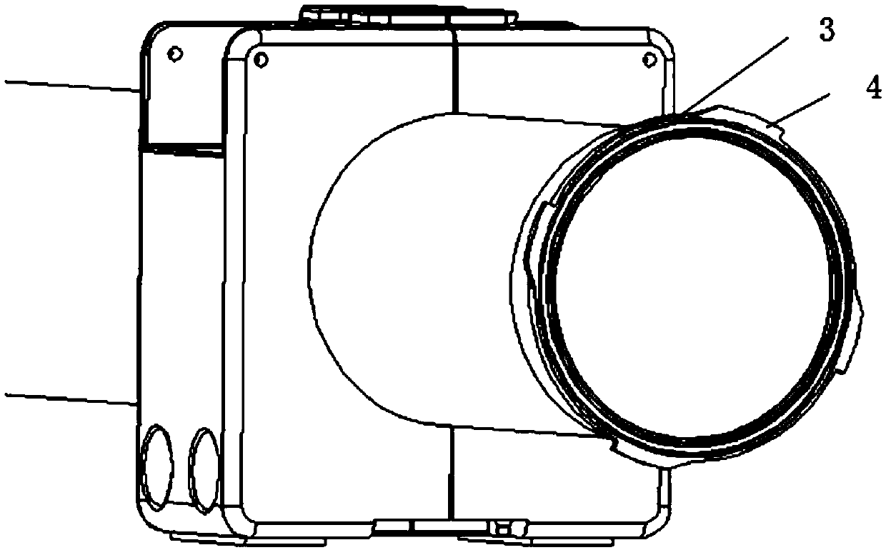 Rotary type rapid opening sealing structure