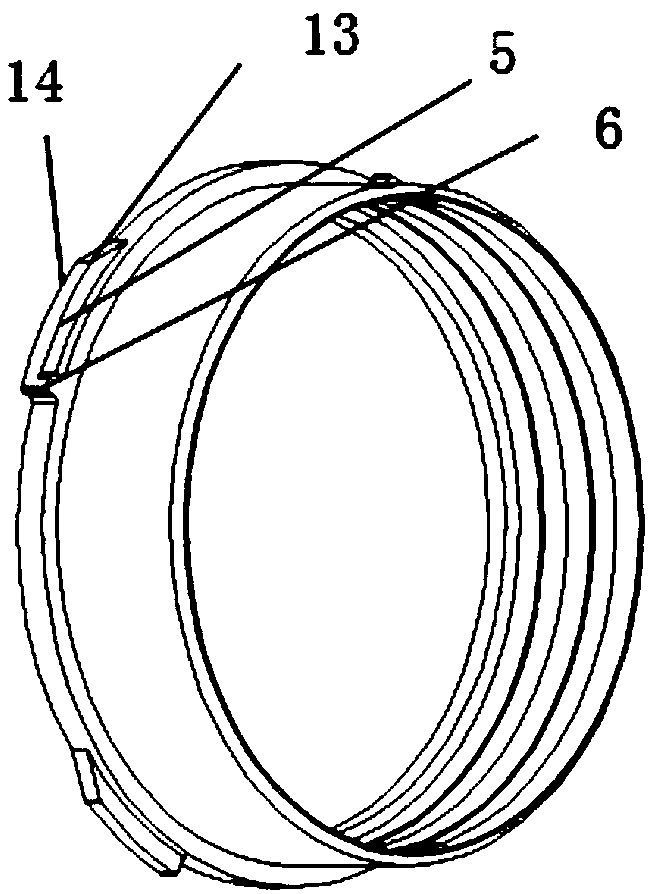 Rotary type rapid opening sealing structure