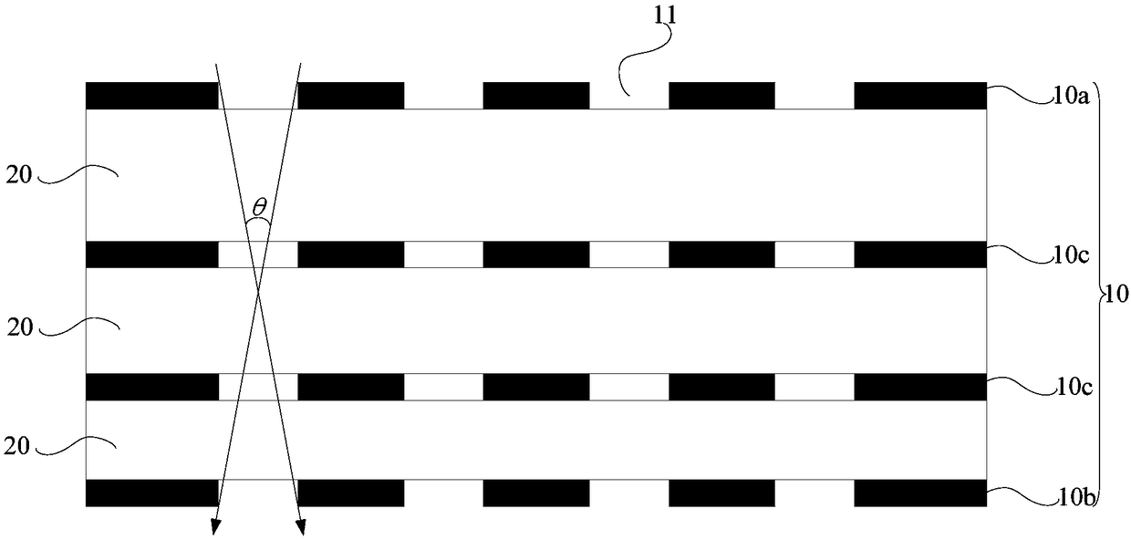 Collimating structure, manufacturing method thereof and display device