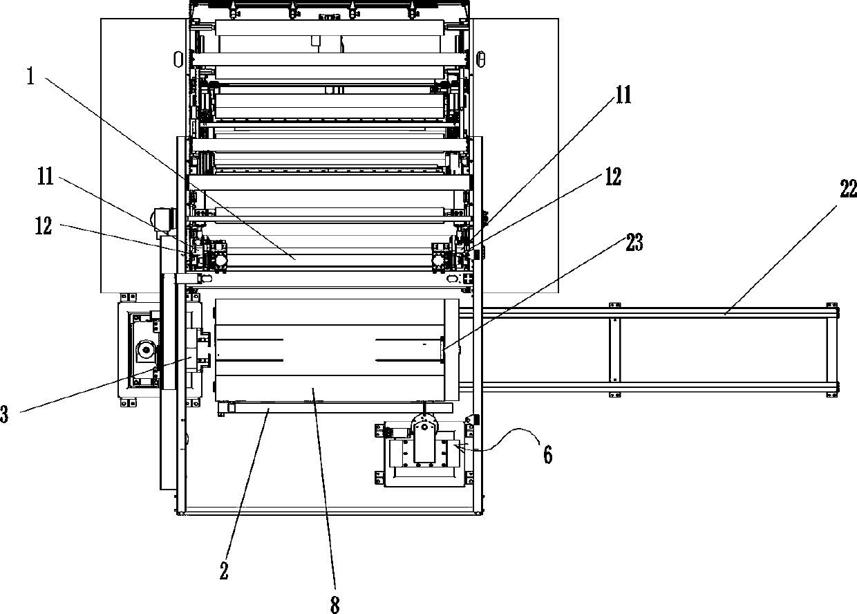 Automatic unwinding and winding device and automatic unwinding and winding method