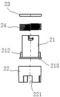 Installing anti-rotating locating tool and method for automobile wire harness bonding iron terminal