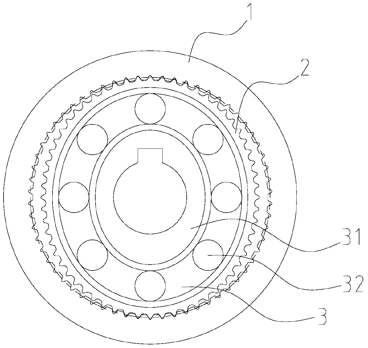 Involute harmonic gear shaping method and harmonic reducer