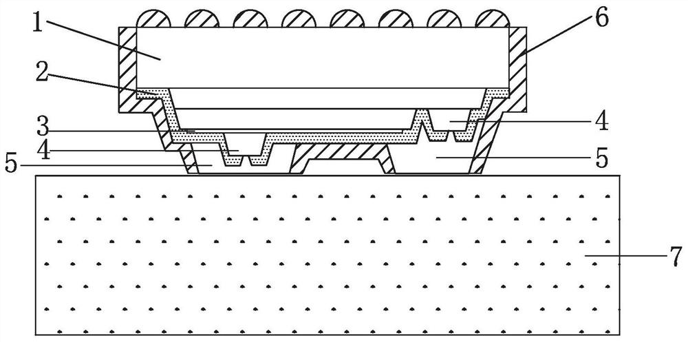 Insulation protection flip LED chip structure and manufacturing method thereof