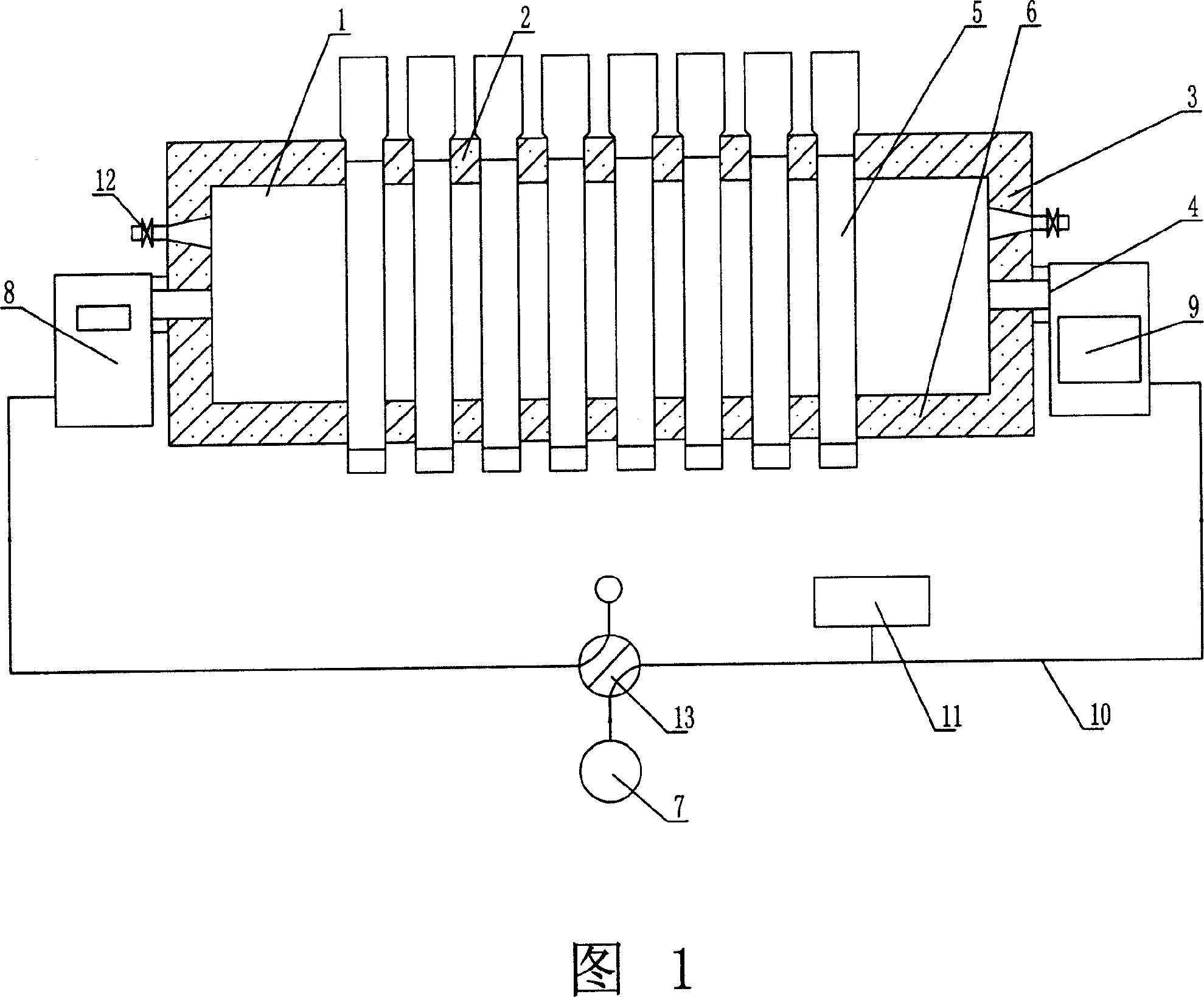 Heat storage type vertical metal magnesium reducing furnace