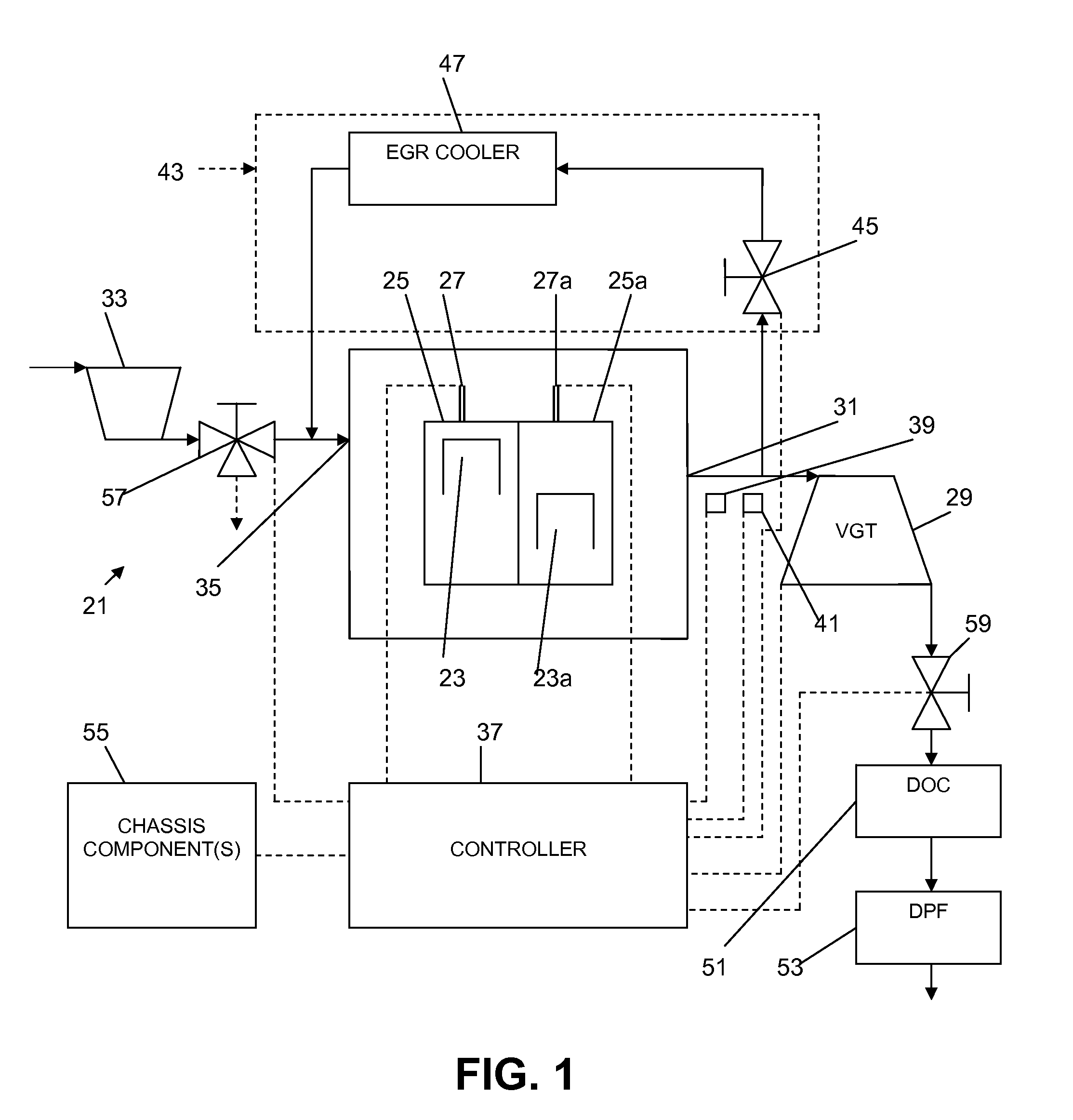 Method for reducing diesel engine emissions, and diesel engine