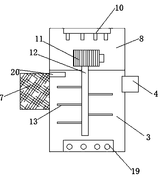 Stirring device for producing shampoo capable of preventing hair loss