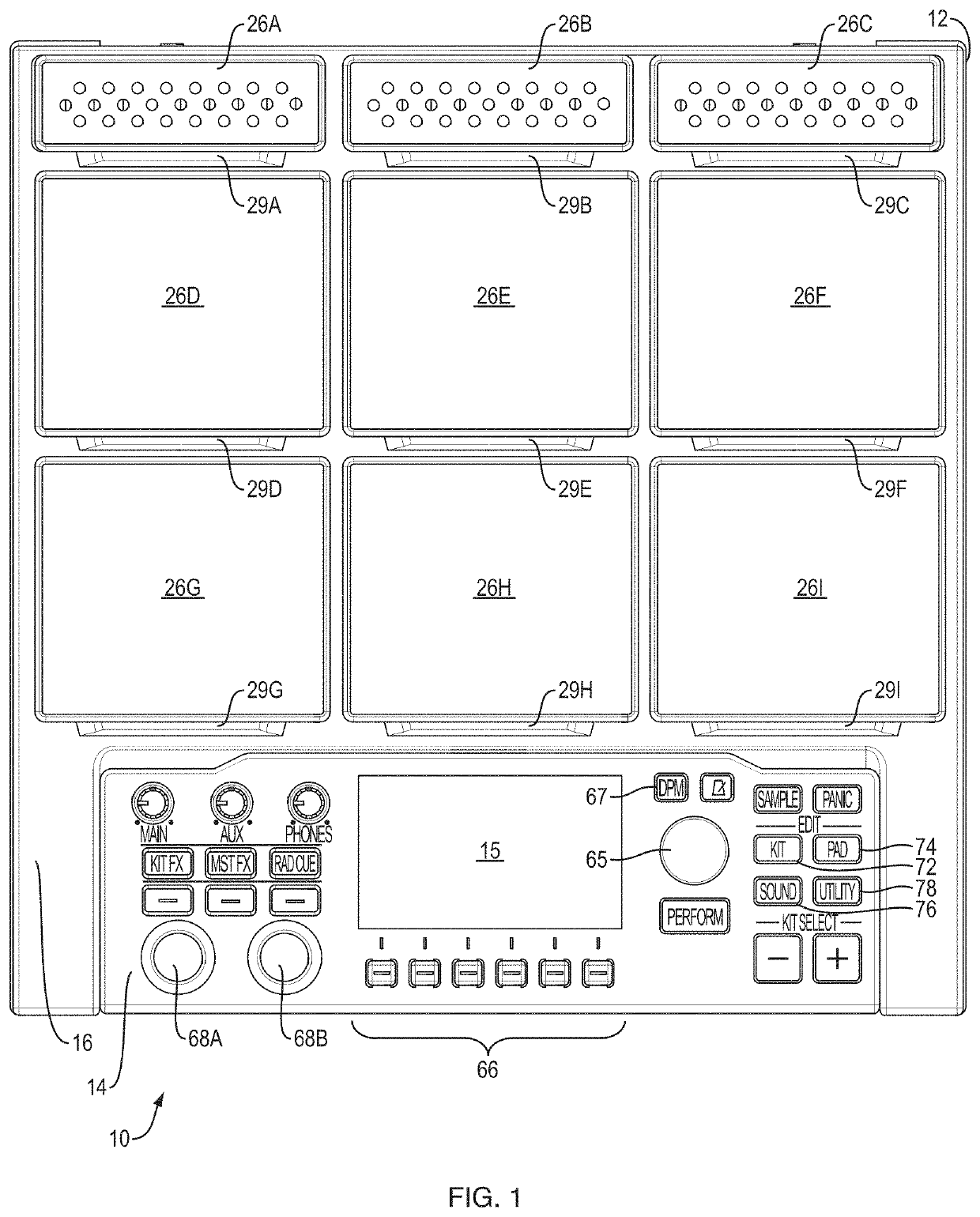 System and method for a visualizing characteristics of an audio event