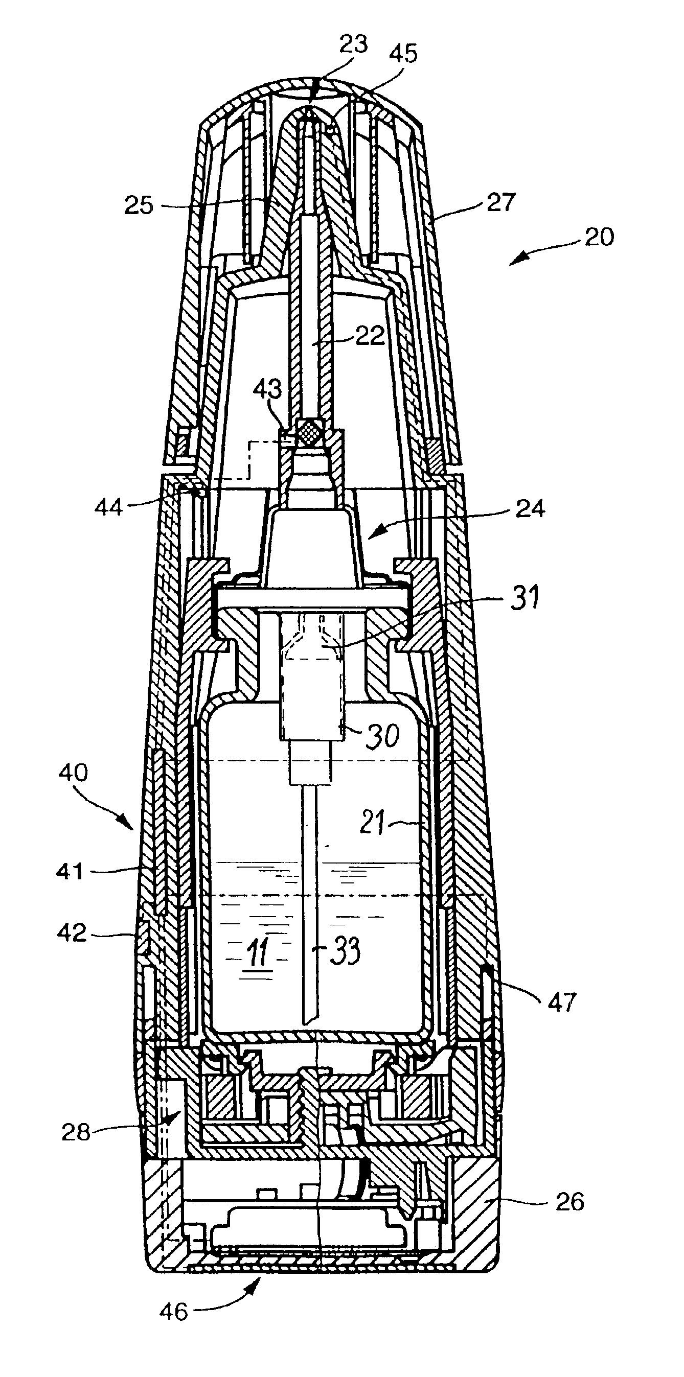 Dispenser for media