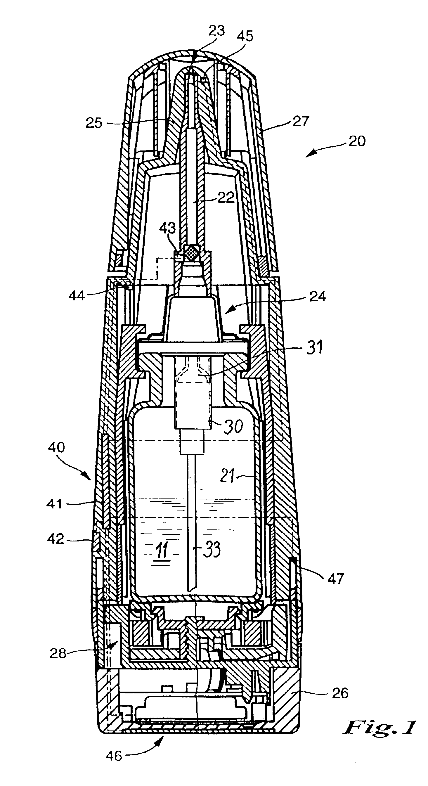 Dispenser for media