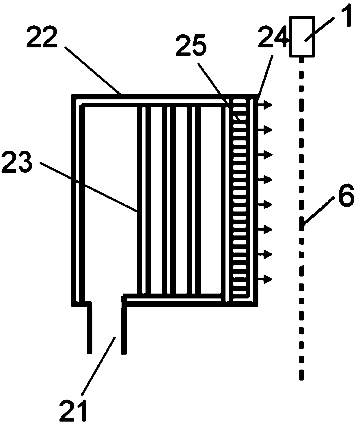 Device and method for preparing composite ultrafine fiber bundles by meltblowing and electrospinning