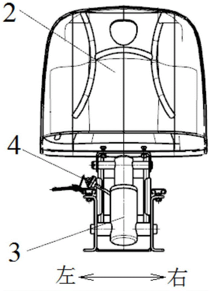 Seat and agricultural machine with same