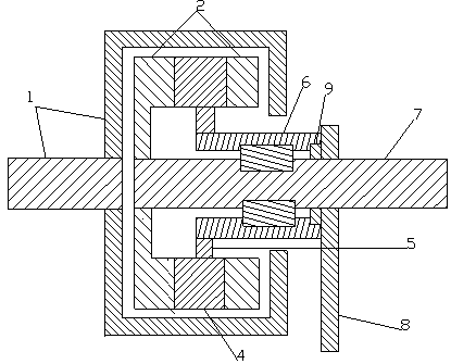 Permanent magnet speed governor with fixed magnetic gap