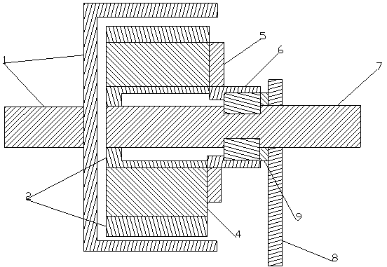 Permanent magnet speed governor with fixed magnetic gap