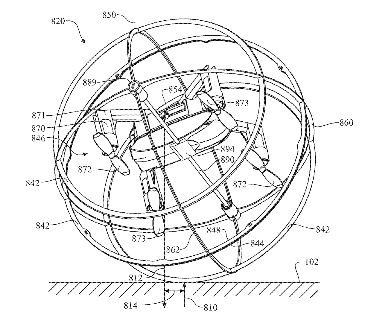 Self-righting aeronautical vehicle and method of use