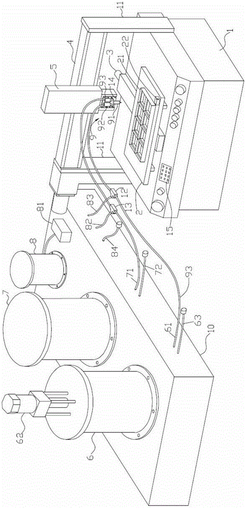 Self-cleaning glue-pouring machine