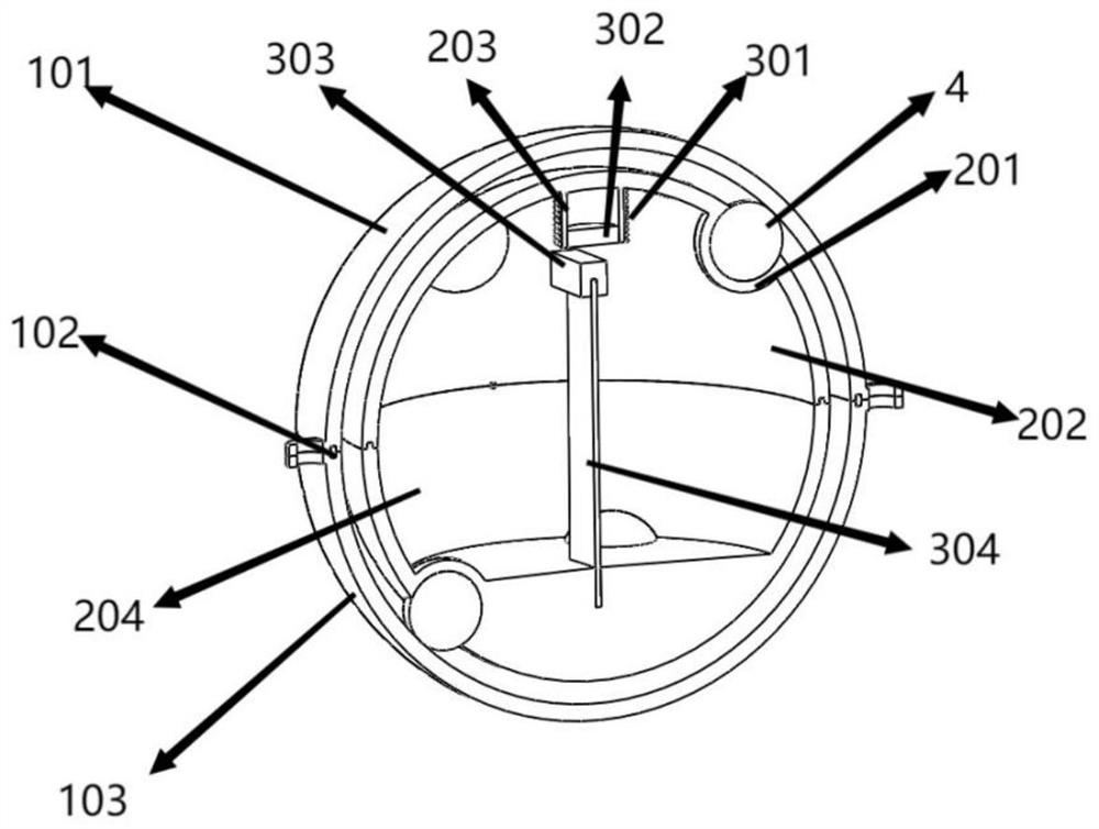 Double-ball type self-resetting wave energy collecting device