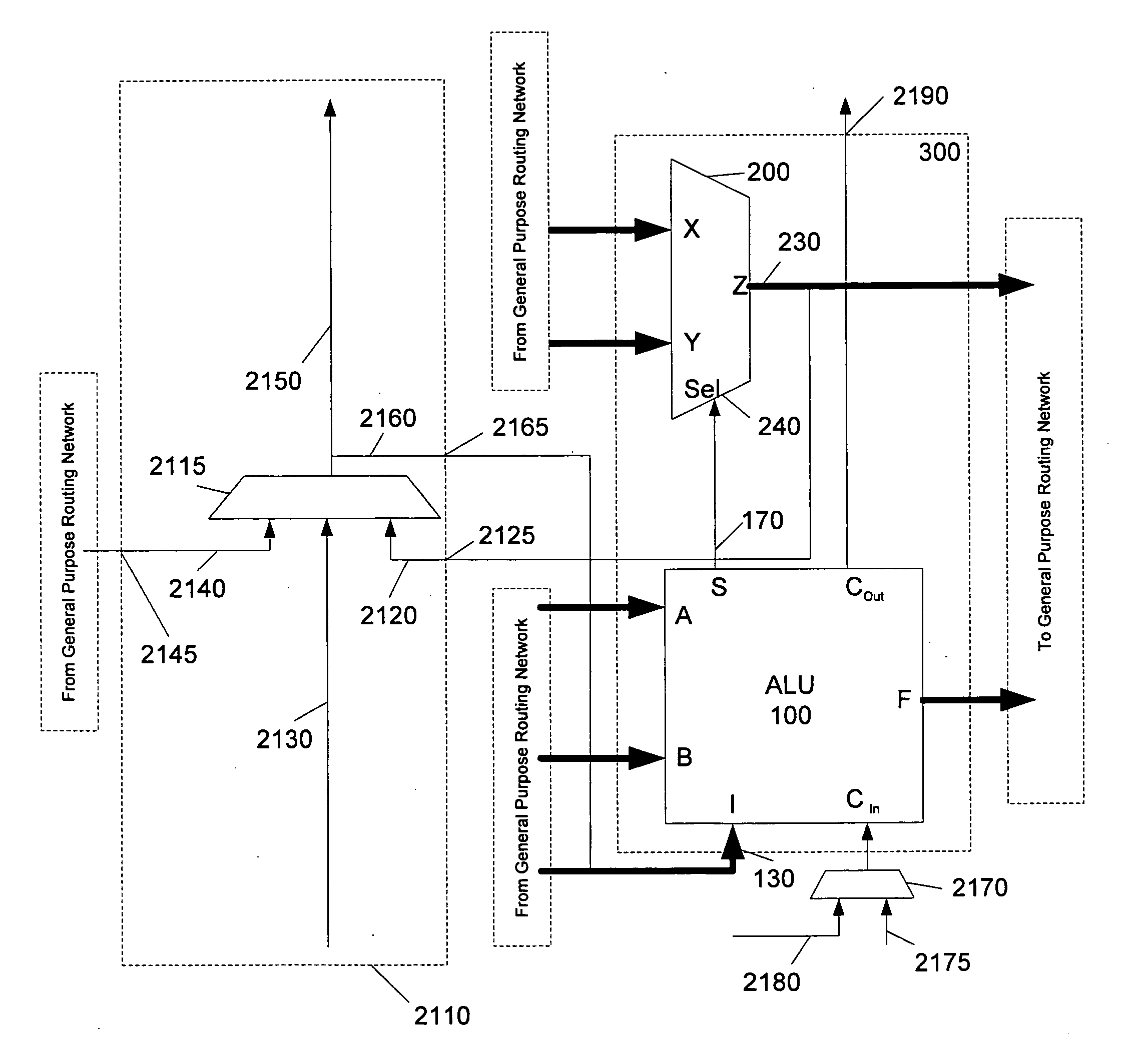 Loosely-biased heterogeneous reconfigurable arrays