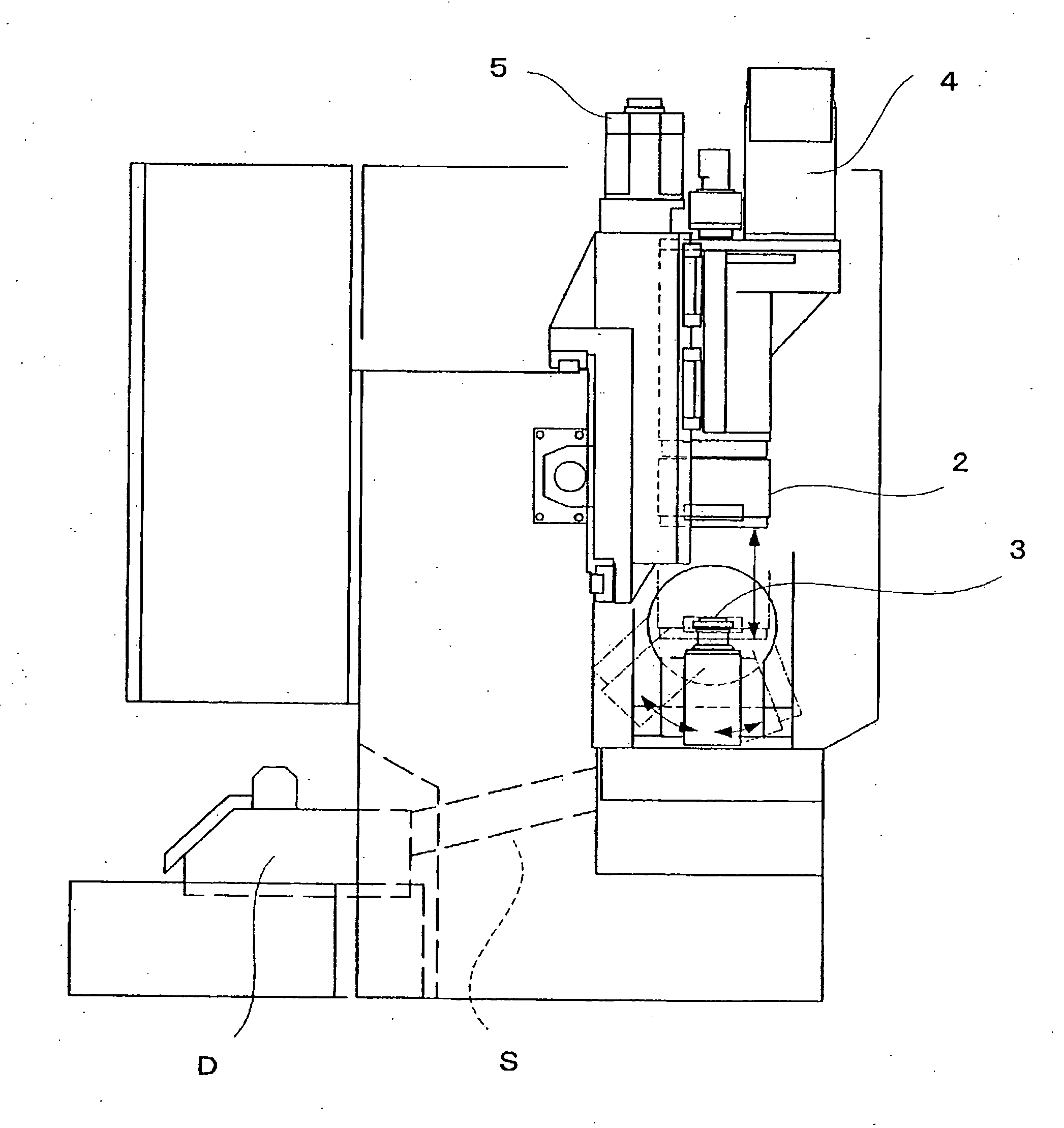 Internal gear shaving machine