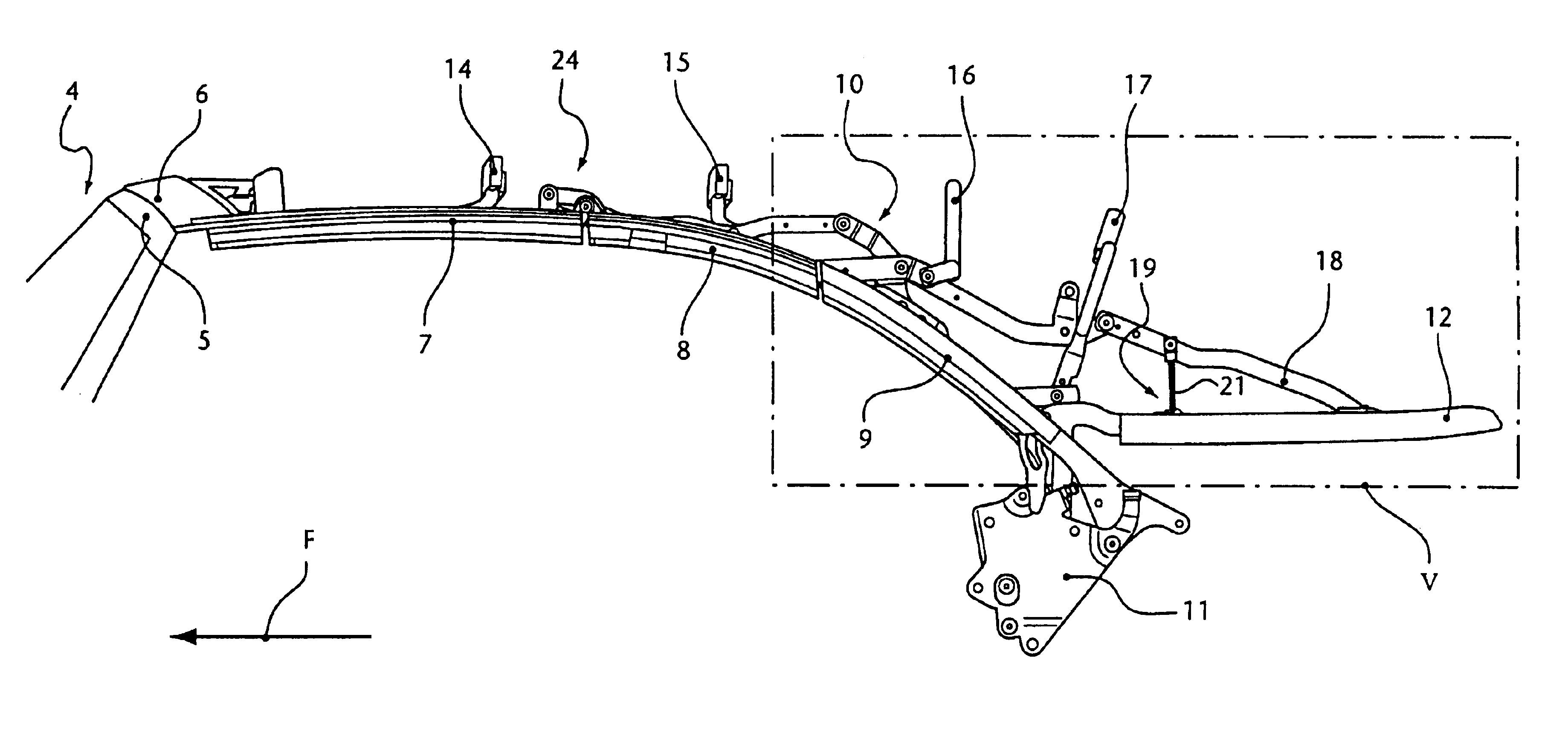 Foldable convertible vehicle tops