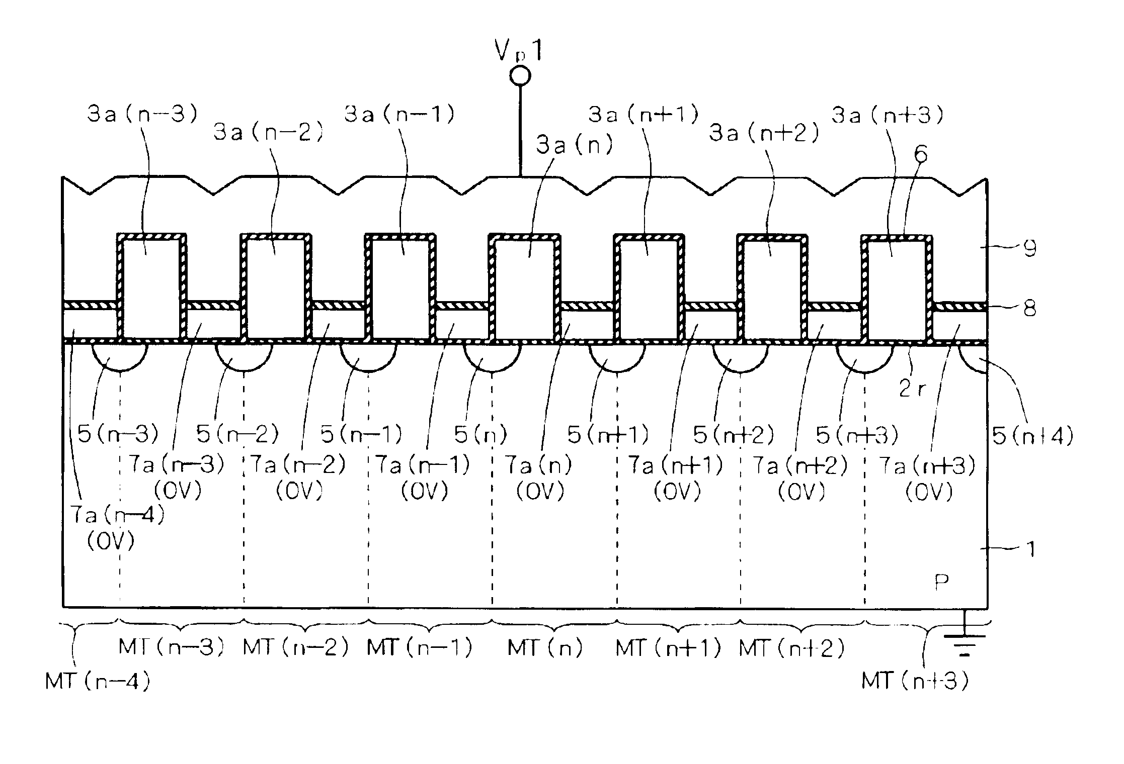 Methods of writing/erasing of nonvolatile semiconductor storage device