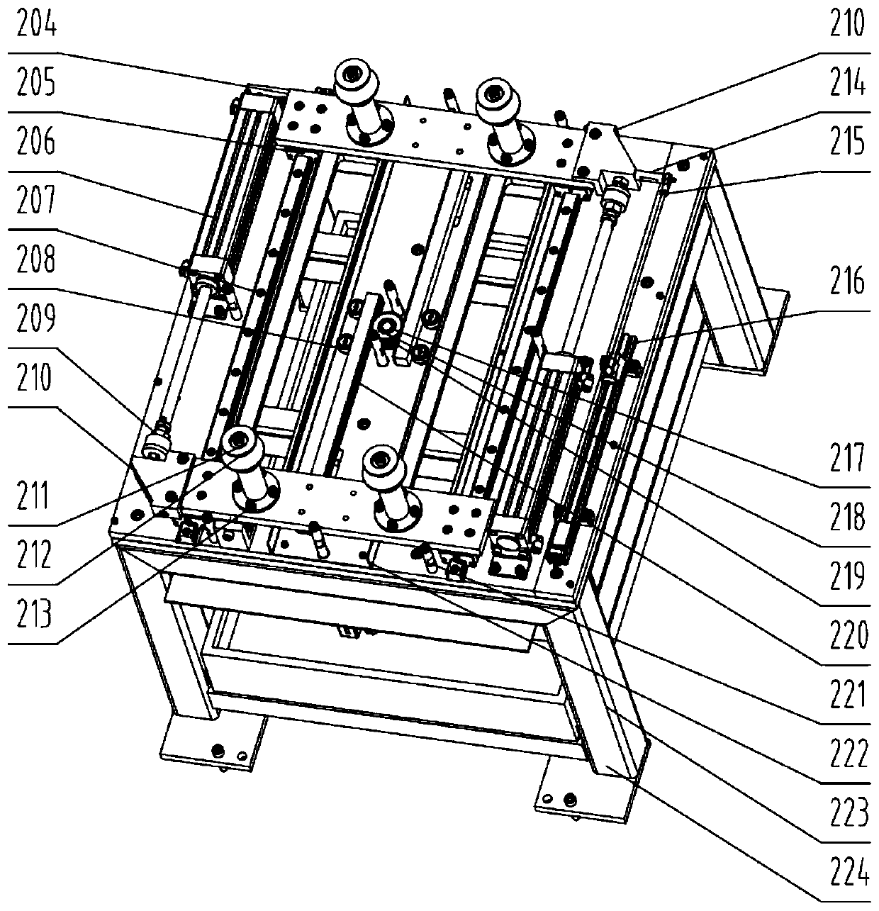 Method for positioning wheel by using on-line aluminum alloy wheel milling burr special clamp