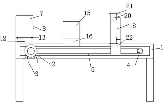 Raw bamboo slitting machine capable of adjusting size of bamboo canes and used for processing bamboo mats