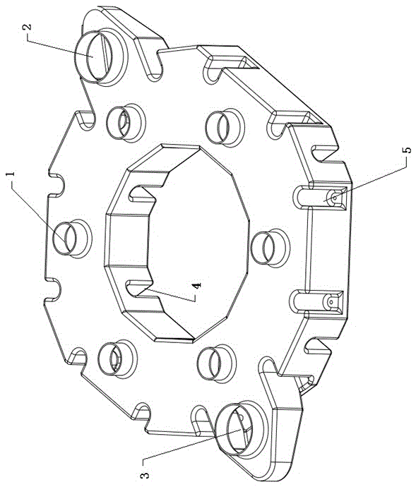 Fuel drive multi-rotor fuel side flow preventing six-in-one fuel tank