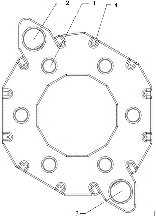 Fuel drive multi-rotor fuel side flow preventing six-in-one fuel tank