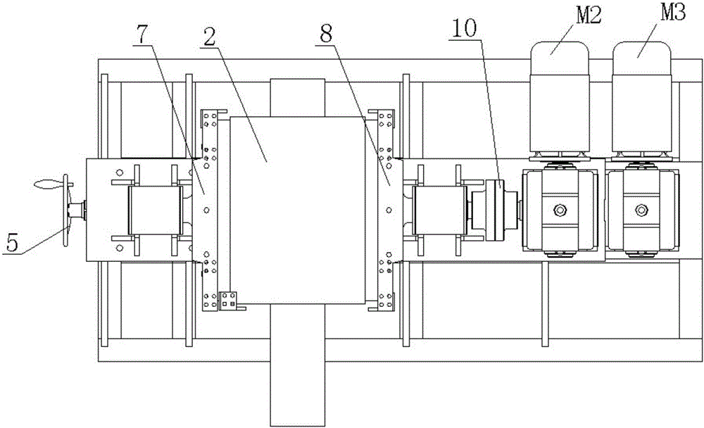 Overturning device for alternating-current traction motor rotor