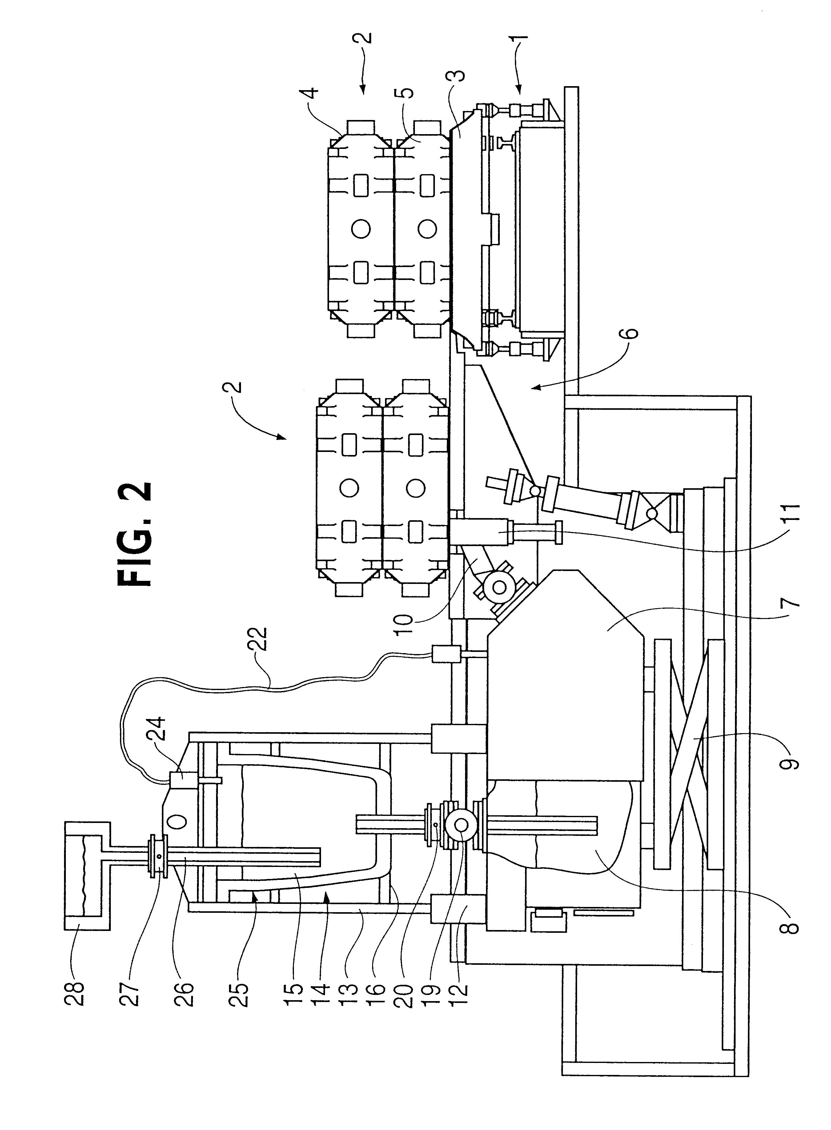 Apparatus for uphill low pressure casting of molten metal