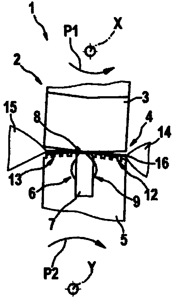 Device and method for welding and separating packaging materials for a package