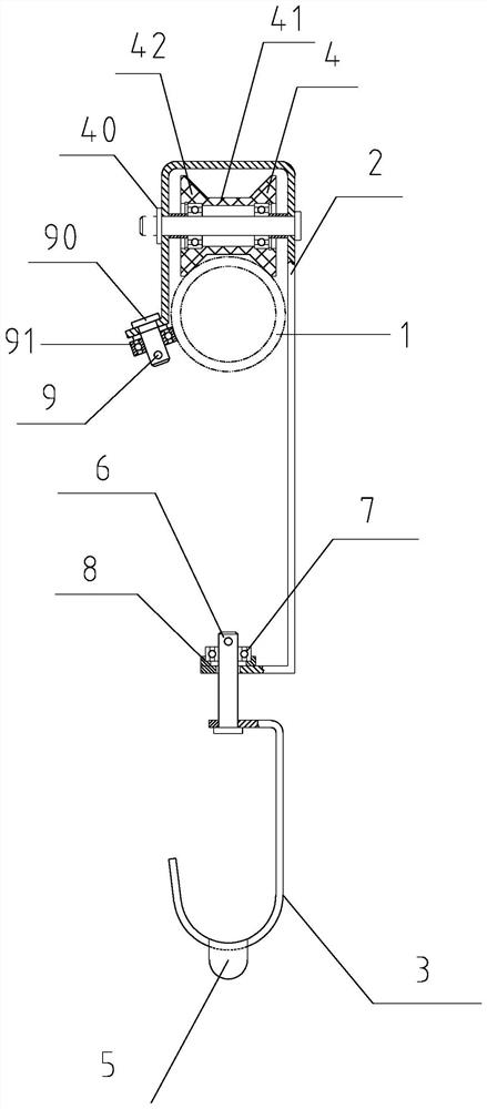 Movable sprinkling irrigation lifting appliance