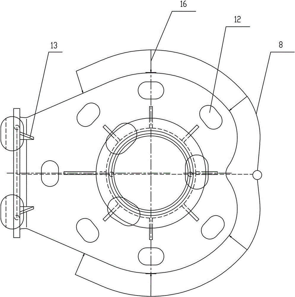 Casting method of large thin-walled valve body castings