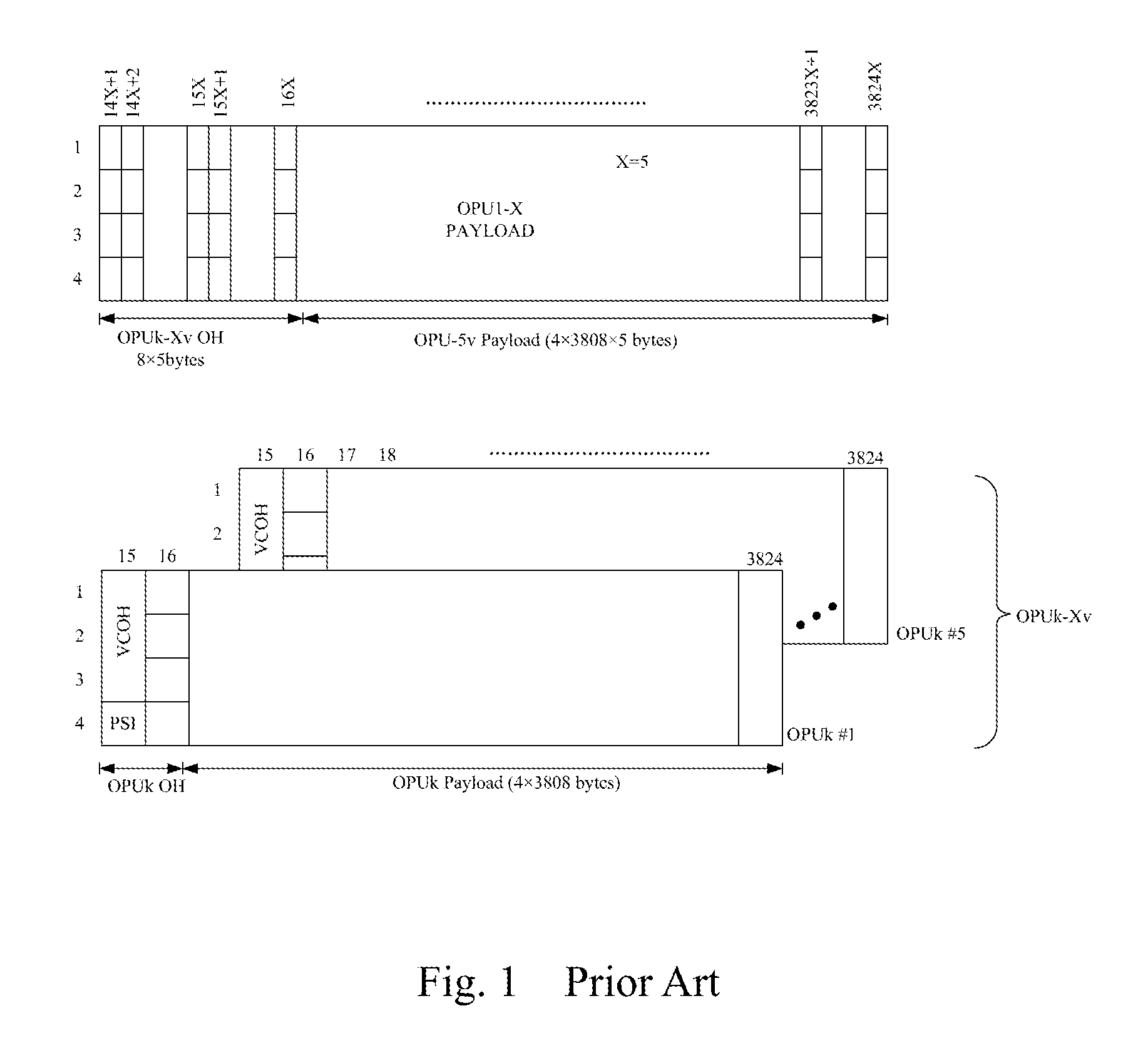 Method and apparatus for transporting local area network signals in optical transport network