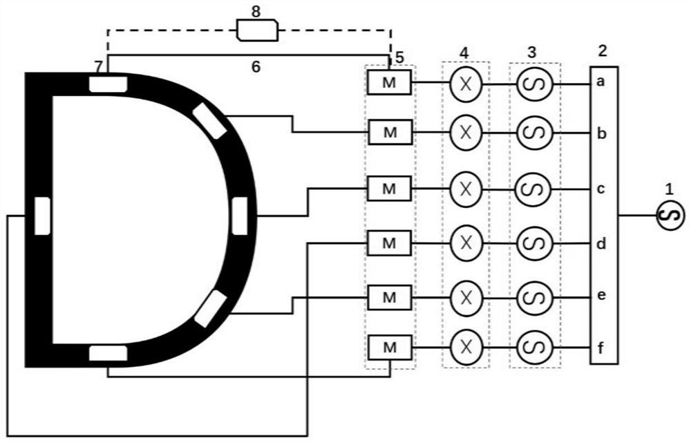 Terahertz microwave interference array for measuring two-dimensional electron density profile based on time delay method