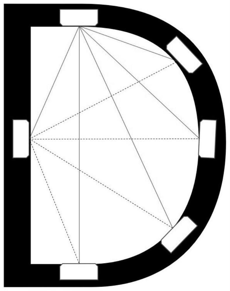 Terahertz microwave interference array for measuring two-dimensional electron density profile based on time delay method