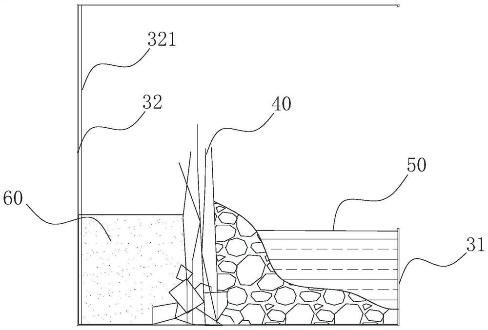 Landscaping method of tropical rainforest style landscape cylinder