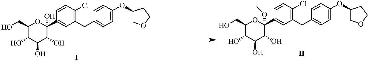 Preparation method suitable for industrial production of empagliflozin