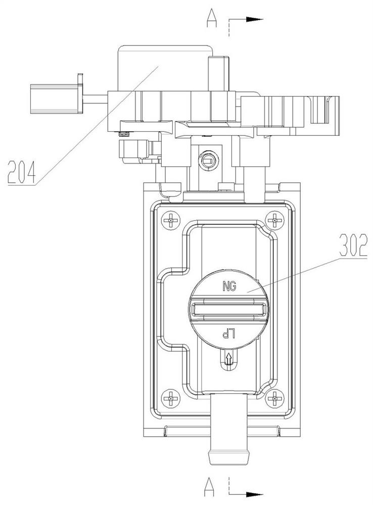 Electric control double-cavity fuel gas mixer