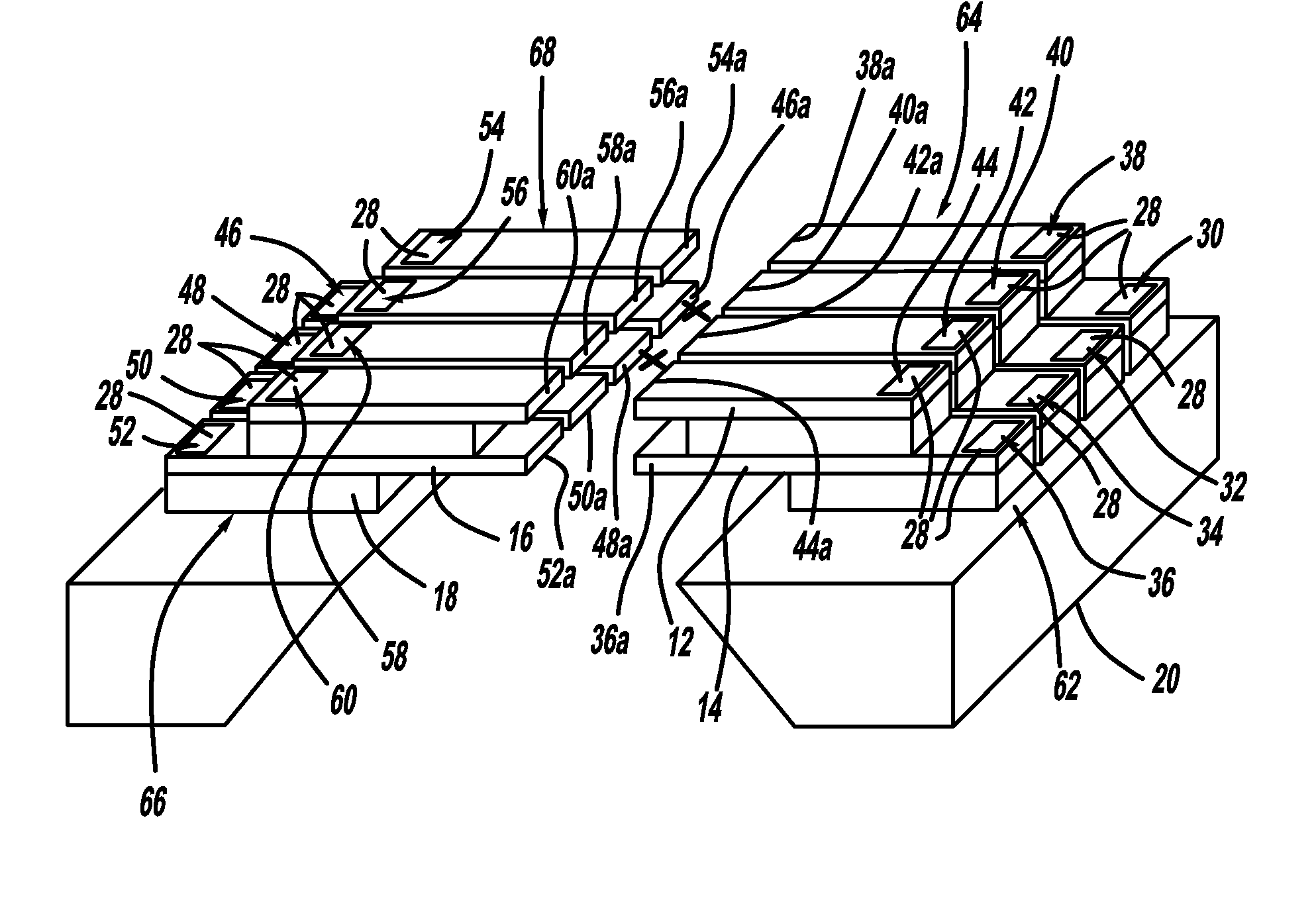 Ion trap in a semiconductor chip