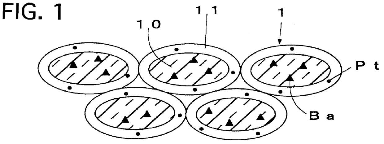 Catalyst for purifying exhaust gas and process for producing the same