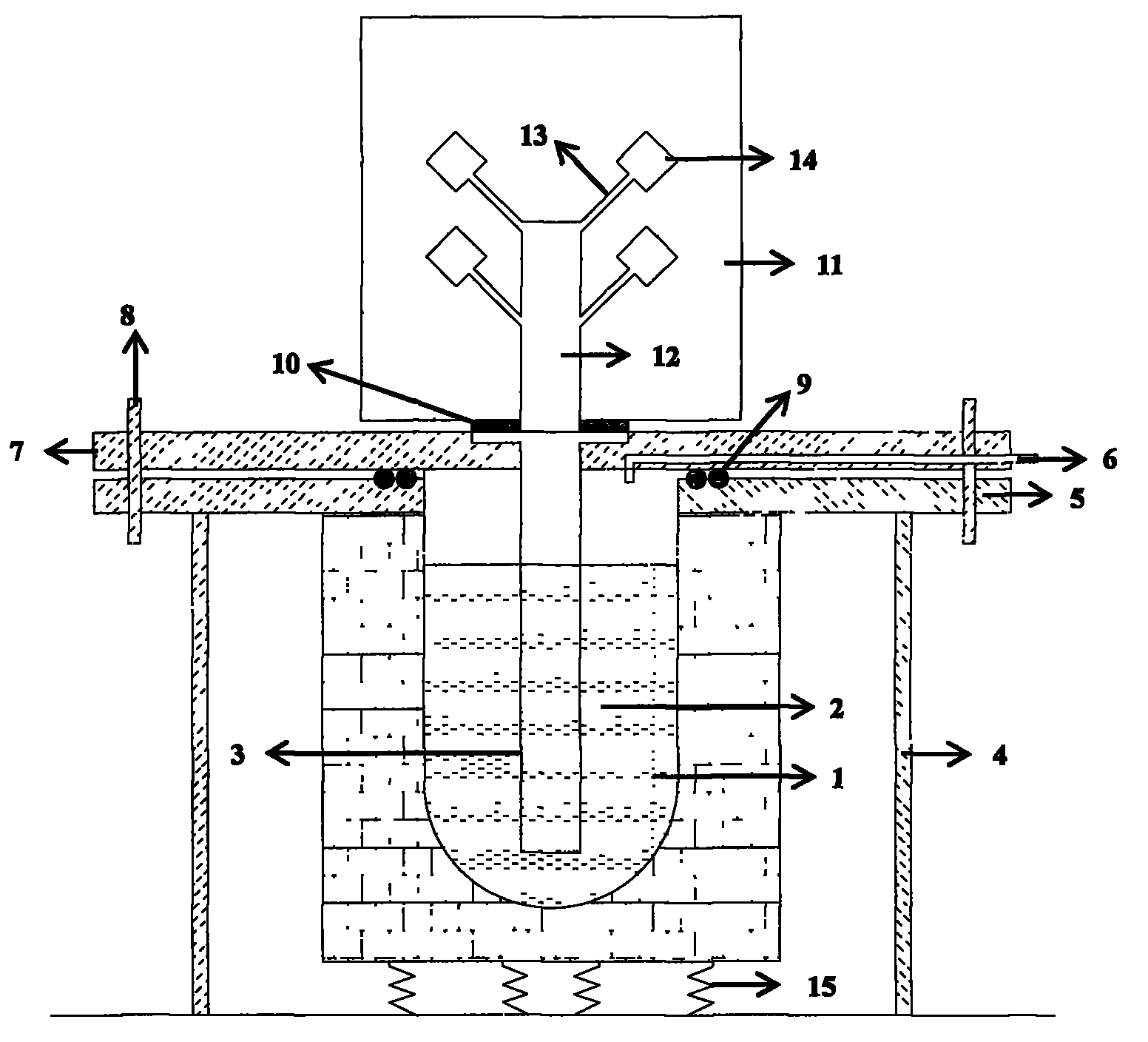 Sealing method used for low-pressure casting