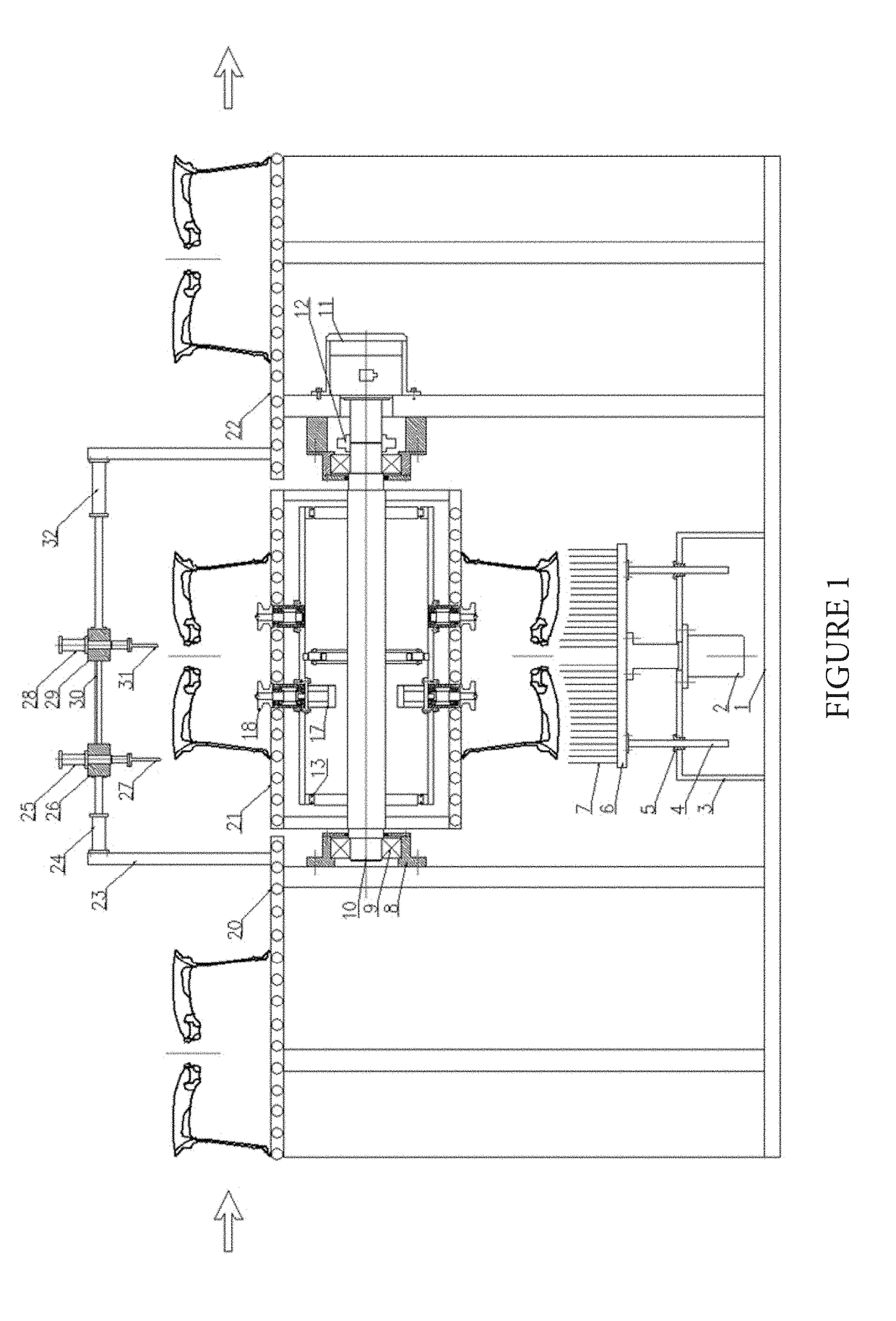 Wheel front burr cleaning device